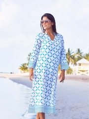 Shibori أزرق - تونك ماكسي Guadalupe من Aspiga - صورة 3 من 4
