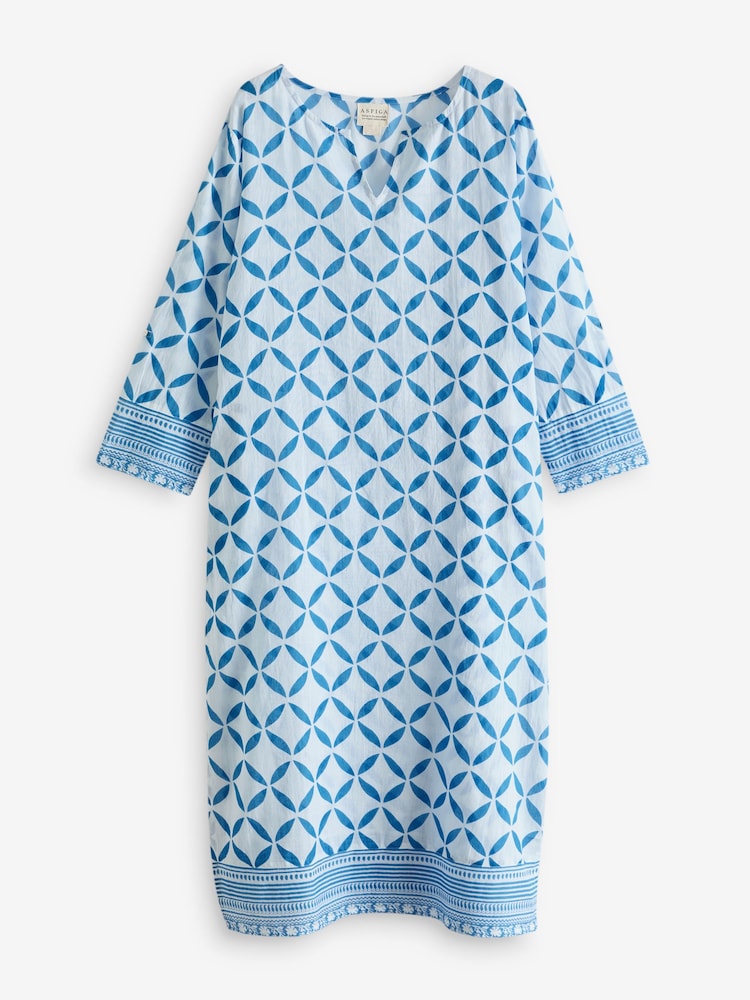 Shibori أزرق - تونك ماكسي Guadalupe من Aspiga - صورة 4 من 4
