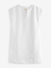 Aspiga White 100% Linen Dori Dress - Image 4 of 4