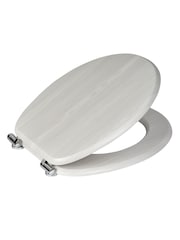 Showerdrape White Oak Norfolk Soft Close Wooden Toilet Seat - Image 1 of 2