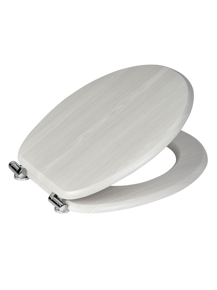 Showerdrape White Oak Norfolk Soft Close Wooden Toilet Seat - Image 1 of 2