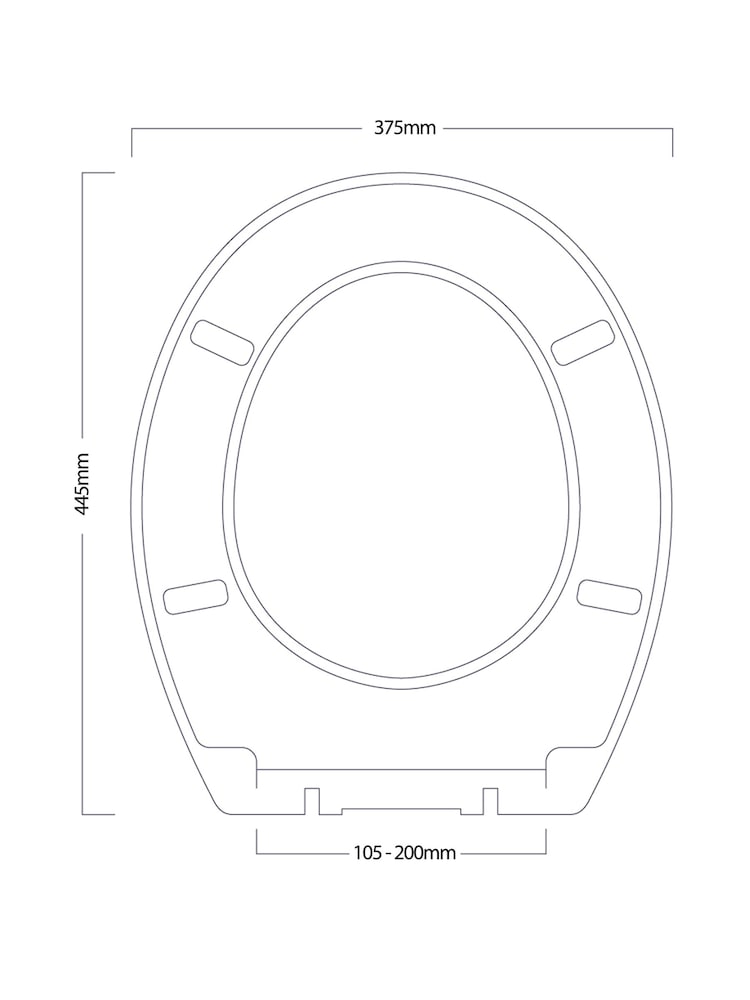 Showerdrape White Oak Norfolk Soft Close Wooden Toilet Seat - Image 2 of 2