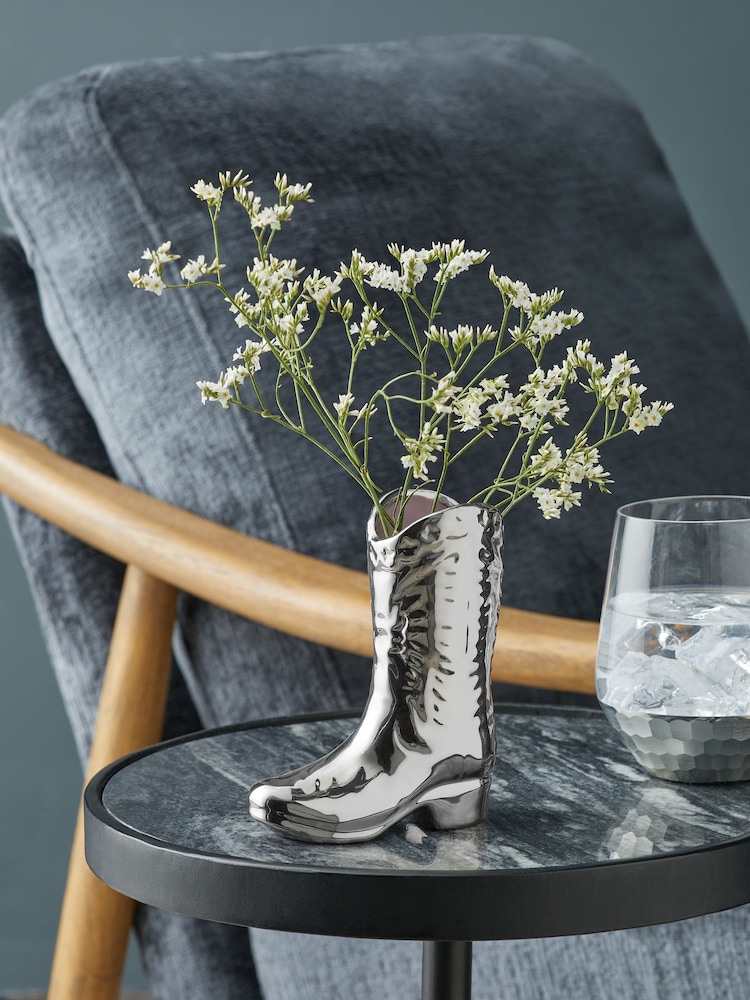 Silver Mini Cowboy Boots Ornament - Image 1 of 5