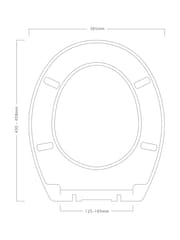 Showerdrape Suffolk Soft Close Leseni straniščni sedež - Slika 4 iz 4