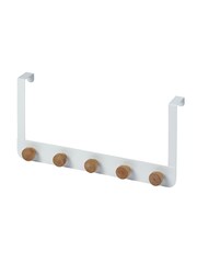 Showerdrape Set of 2 White Gallery Over Door Hooks - Image 1 of 1