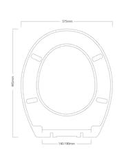 Tušdrape Oxford Lesen WC sedež - Slika 4 iz 4