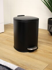 Showerdrape Black Capri Toilet Brush And Bin Set - Image 2 of 3