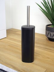 Showerdrape Black Capri Toilet Brush And Bin Set - Image 3 of 3