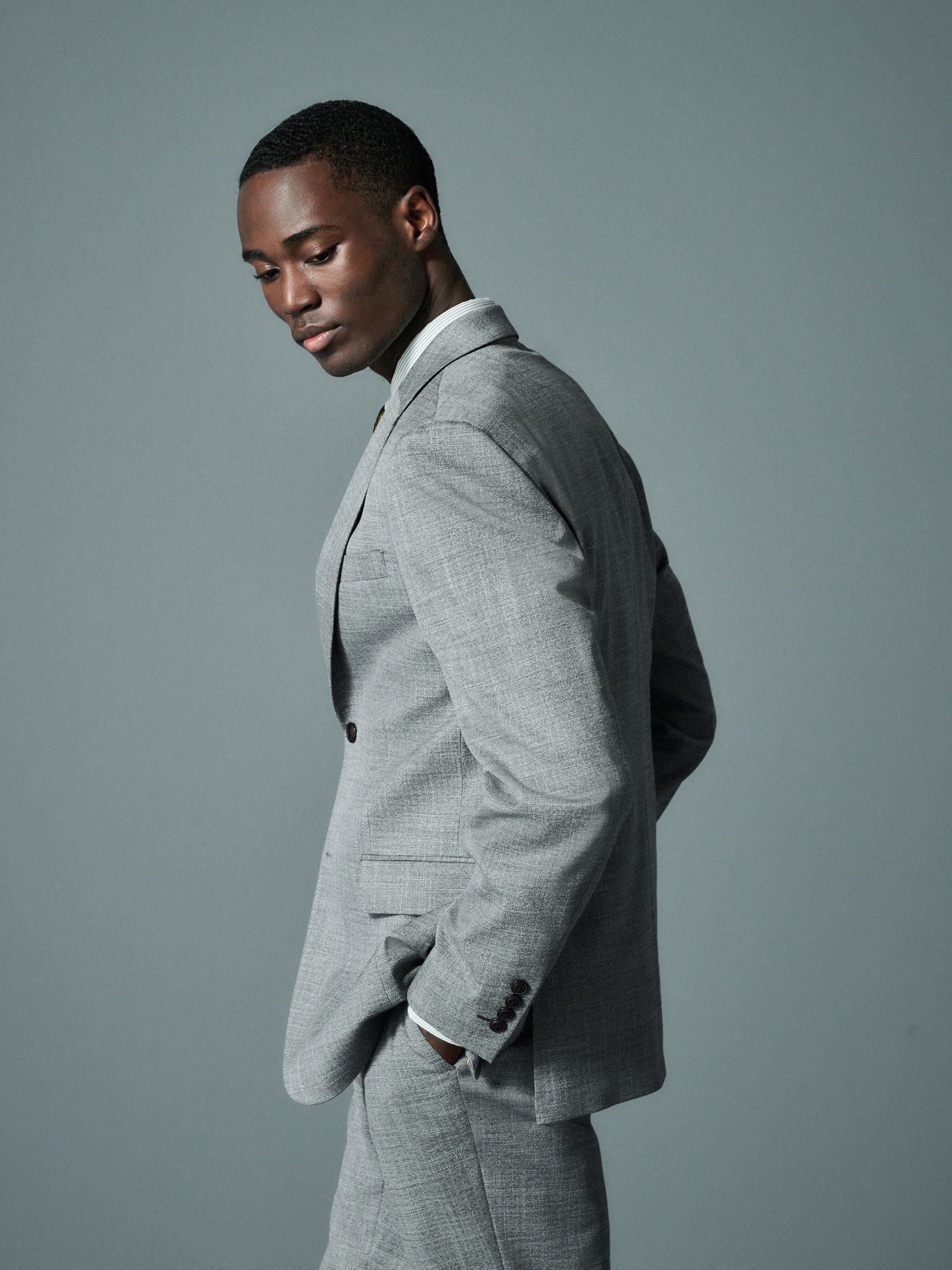 Buy Grey Regular Fit Trimmed Textured Suit Jacket from Next USA Buy Grey Regular Fit Trimmed Textured Suit Jacket from Next USA