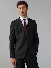 Noir - Veste de costume slim rayée - Image 1 de 10