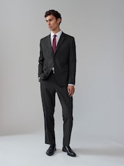Noir - Veste de costume slim rayée - Image 2 de 10