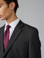 Noir - Veste de costume slim rayée - Image 4 de 10