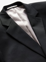 Noir - Veste de costume slim rayée - Image 7 de 10