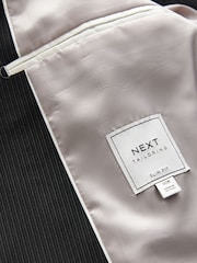 Noir - Veste de costume slim rayée - Image 8 de 10