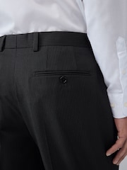 Black Straight Fit Stripe Suit Trousers - Image 3 of 9