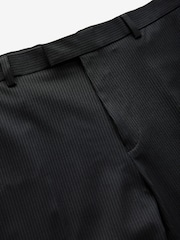 Black Straight Fit Stripe Suit Trousers - Image 7 of 9