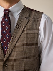 Neutral Trimmed Check Suit Waistcoat - Image 4 of 4