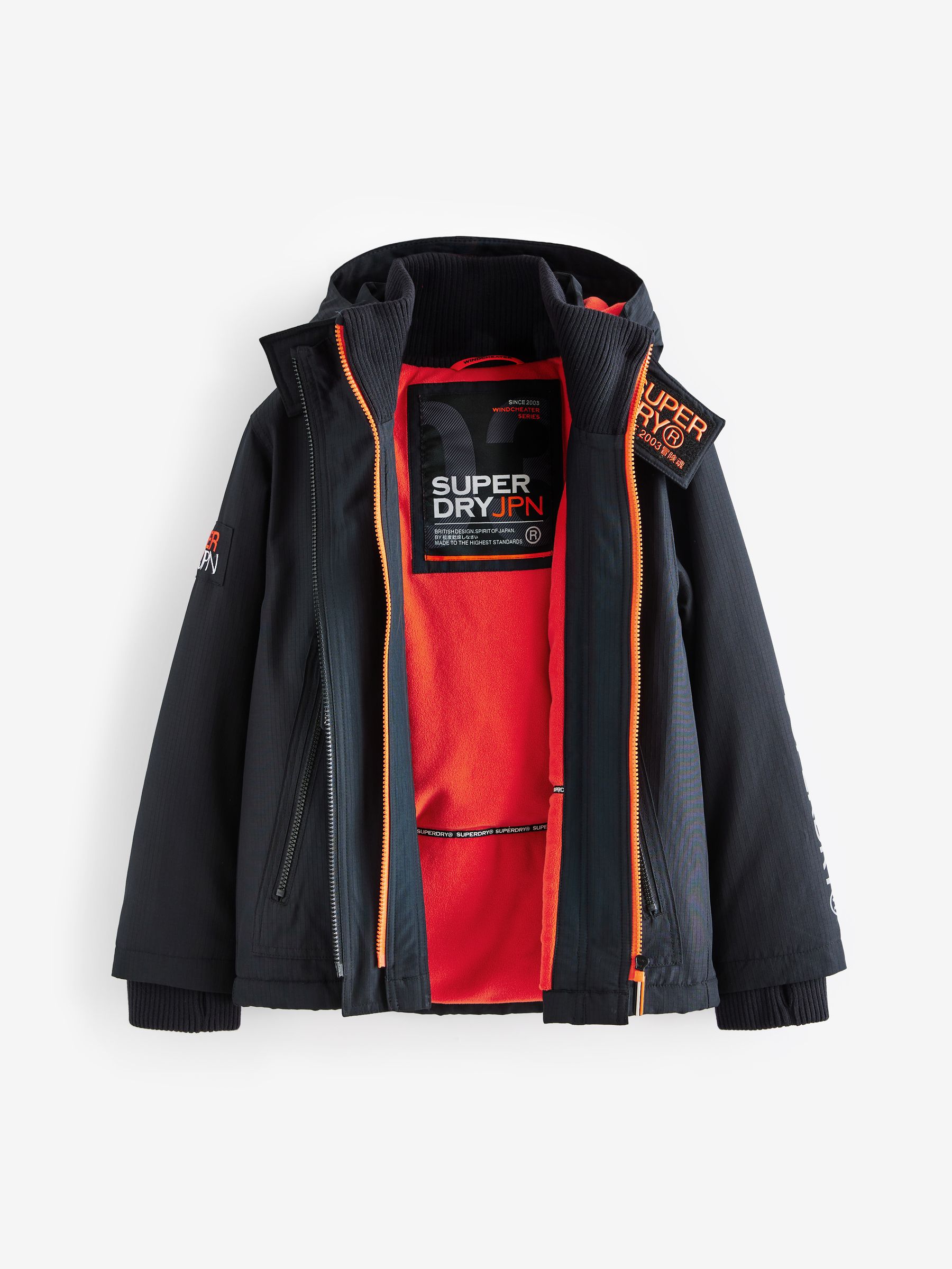 Buy Superdry Black Fleece Lined Ripstop Coat from Next USA