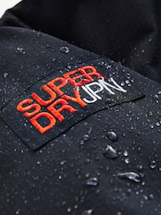 Superdry Black Fleece Lined Ripstop Coat - Image 14 of 14