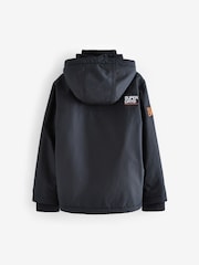 Superdry Black Fleece Lined Ripstop Coat - Image 9 of 14