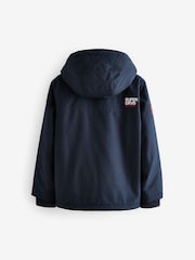 Superdry Navy Fleece Lined Ripstop Coat - Image 10 of 14