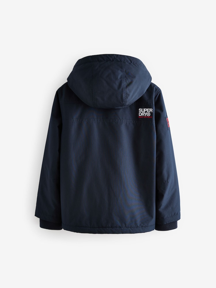 Buy Superdry Navy Fleece Lined Ripstop Coat from Next Peru