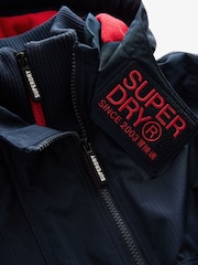 Superdry Navy Fleece Lined Ripstop Coat - Image 11 of 14