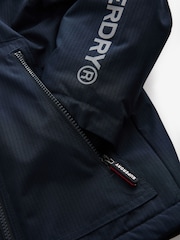 Superdry Navy Fleece Lined Ripstop Coat - Image 12 of 14