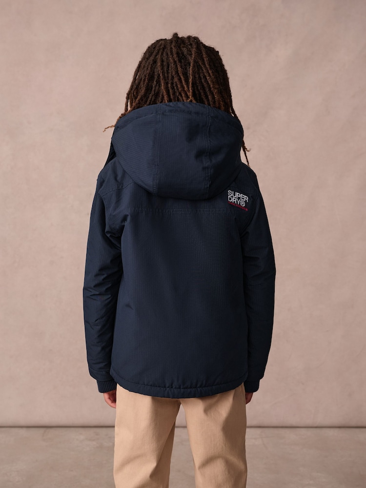 Azul marino - Superdry Fleece Lined Ripstop Coat - Imagen 2 de 14 Azul marino - Superdry Fleece Lined Ripstop Coat - Imagen 2 de 14