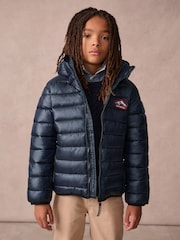 Superdry Navy Fuji Puffer Coat - Image 1 of 11