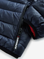 Superdry Navy Fuji Puffer Coat - Image 10 of 11