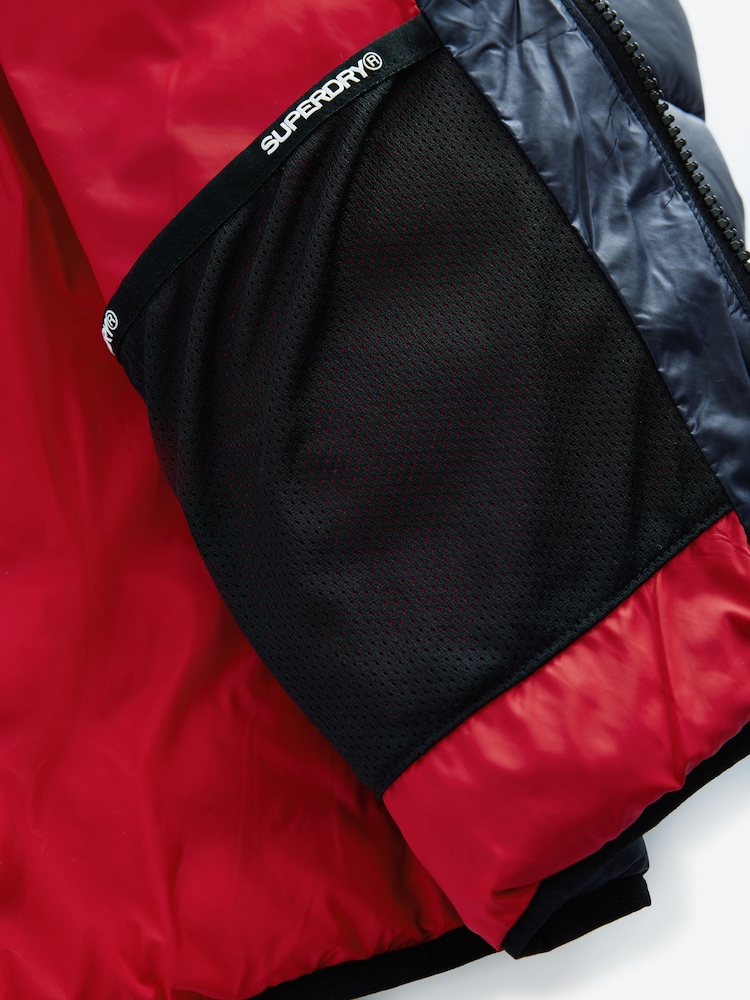 Superdry Navy Fuji Puffer Coat - Image 11 of 11