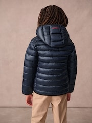 Superdry Navy Fuji Puffer Coat - Image 2 of 11