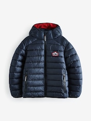 Superdry Navy Fuji Puffer Coat - Image 6 of 11