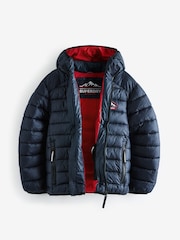 Superdry Navy Fuji Puffer Coat - Image 7 of 11