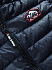 Superdry Navy Fuji Puffer Coat - Image 9 of 11