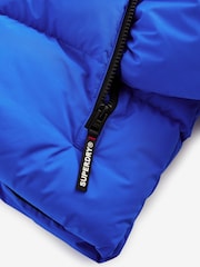 Superdry Blue Sports Puffer Coat - Image 11 of 12