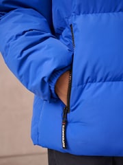 Superdry Blue Sports Puffer Coat - Image 5 of 12