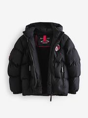 Superdry Black Sports Puffer Coat - Image 10 of 14