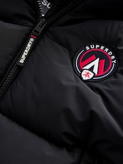 Superdry Black Sports Puffer Coat - Image 11 of 14