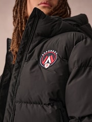 Superdry Black Sports Puffer Coat - Image 6 of 14