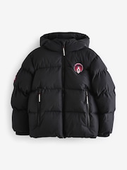 Superdry Black Sports Puffer Coat - Image 8 of 14