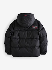 Superdry Black Sports Puffer Coat - Image 9 of 14