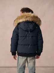 Superdry Navy Everest Bomber Coat - Image 2 of 12