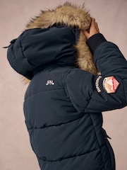 Superdry Navy Everest Bomber Coat - Image 3 of 12
