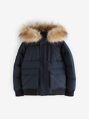 Superdry Navy Everest Bomber Coat - Image 6 of 12