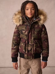 Superdry Camouflage Everest Bomber Coat - Image 1 of 14