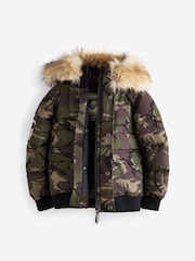 Superdry Camouflage Everest Bomber Coat - Image 10 of 14