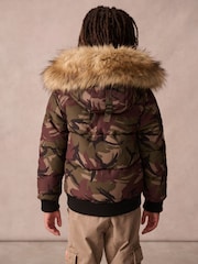 Superdry Camouflage Everest Bomber Coat - Image 2 of 14