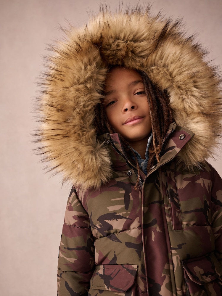 camouflage - Superdry Everest Bomber Coat - Image 3 of 14